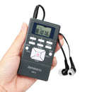 Retekess PR13 Portable FM Radio with Lanyard & Earphone(Black)