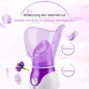 Deep Cleaning Facial Cleaner Beauty Face Steaming Device Facial Steamer Machine Facial Thermal Sprayer Skin Care Tool Automatic Alcohol Sprayer EU Plug(Blue)