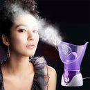 Deep Cleaning Facial Cleaner Beauty Face Steaming Device Facial Steamer Machine Facial Thermal Sprayer Skin Care Tool Automatic Alcohol Sprayer EU Plug (Pink)