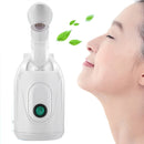 Facial Steamer Mist Sprayer SPA Steaming Machine Beauty Instrument Face Skin Care Tools Automatic Alcohol Sprayer(White)