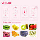 Maoer Fruit Vegetable Facial Face Steamer Household Spa Beauty Instrument Thermal Nano Spray Water Whitening Face Steamer Machine Automatic Alcohol Sprayer (Pink)