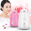 Maoer Fruit Vegetable Facial Face Steamer Household Spa Beauty Instrument Thermal Nano Spray Water Whitening Face Steamer Machine Automatic Alcohol Sprayer (Pink)
