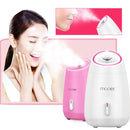 Maoer Fruit Vegetable Facial Face Steamer Household Spa Beauty Instrument Thermal Nano Spray Water Whitening Face Steamer Machine Automatic Alcohol Sprayer (Pink)