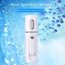 Facial Steamer Nano Steamer Handy Face Moisture Sprayer Rechargeable Mini USB Charging Automatic Alcohol Sprayer(Light purple)