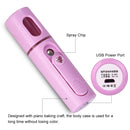 Facial Steamer Nano Steamer Handy Face Moisture Sprayer Rechargeable Mini USB Charging Automatic Alcohol Sprayer(Light purple)