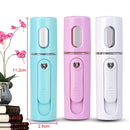 Facial Steamer Nano Steamer Handy Face Moisture Sprayer Rechargeable Mini USB Charging Automatic Alcohol Sprayer(Light purple)