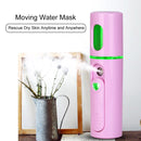 Facial Steamer Nano Steamer Handy Face Moisture Sprayer Rechargeable Mini USB Charging Automatic Alcohol Sprayer(Light purple)