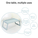 Portable Laptop Desk Student Dormitory Lazy Study Folding Table(Blue)