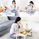 Portable Laptop Desk Student Dormitory Lazy Study Folding Table(Blue)
