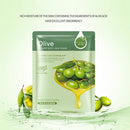 3 PCS Skin Care Plant Facial Mask Moisturizing Oil Control Blackhead Remover Wrapped Mask Face Mask Face Care(Olive)