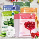 3 PCS Skin Care Plant Facial Mask Moisturizing Oil Control Blackhead Remover Wrapped Mask Face Mask Face Care(Red Pomegranate)