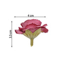 10 Sets 4cm Artificial Flower Silk Rose Flower Head for Wedding Party Home Decoration(Milk White )