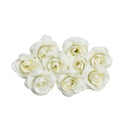10 Sets 4cm Artificial Flower Silk Rose Flower Head for Wedding Party Home Decoration(Blue)