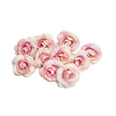 10 Sets 4cm Artificial Flower Silk Rose Flower Head for Wedding Party Home Decoration(Blue)