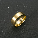 2 PCS Men Ring, Ring Size:9 (Gold)