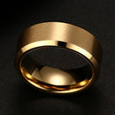 2 PCS Men Ring, Ring Size:9 (Gold)