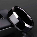 2 PCS Men Ring, Ring Size:9 (Blue)