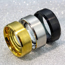 2 PCS Men Ring, Ring Size:9 (Colour)