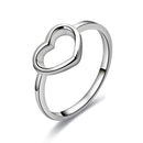 Fashion Heart Shaped Wedding Ring for Woman White(7)