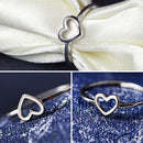 Fashion Heart Shaped Wedding Ring for Woman White(7)