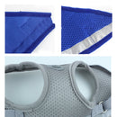 Adjustable Polyester Mesh Reflective Vest Lead Leash for Pet Dog, Size:M(Grey)