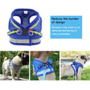 Adjustable Polyester Mesh Reflective Vest Lead Leash for Pet Dog, Size:L(Red)