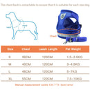 Adjustable Polyester Mesh Reflective Vest Lead Leash for Pet Dog, Size:L(Red)