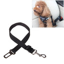 2 PCS Nylon Harness Leash Clip Pet Dog Car Seat Belt Security Belt(Black)