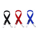 2 PCS Nylon Harness Leash Clip Pet Dog Car Seat Belt Security Belt(Black)