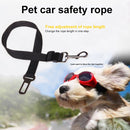 2 PCS Nylon Harness Leash Clip Pet Dog Car Seat Belt Security Belt(Black)