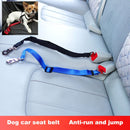 2 PCS Nylon Harness Leash Clip Pet Dog Car Seat Belt Security Belt(Black)