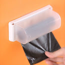 Kitchen Plastic Bag Wall-mounted Storage Box Extraction Finishing Box Creative Garbage Bag Box(Transparent)