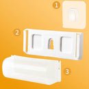 Kitchen Plastic Bag Wall-mounted Storage Box Extraction Finishing Box Creative Garbage Bag Box(Transparent)
