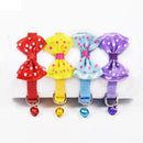 Adjustable Bow Knot Bell Collar Cat Dog Collars Pet Supplies(Purple)