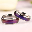 10 PCS Fine Jewelry Mood Ring Color Change Emotion Feeling Mood Ring Changeable Band Temperature Ring, Ring Size:19mm