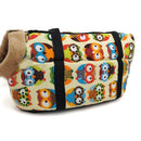 Retro Pet Carrying Bag Comfortable & Breathable Backpack For Cats And Dogs, Size:L 55x26x27cm(Owl Velveted)