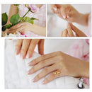 2 PCS Charms Tolive Tree Branch Leaves Adjustable Open Ring for Women(Rose Gold)