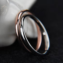 Female Stainless Steel Titanium Steel Ring, Ring Size:8(Silver)