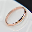 Female Stainless Steel Titanium Steel Ring, Ring Size:8(Silver)