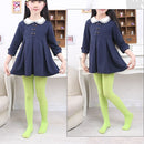 Spring Summer Autumn Solid Color Pantyhose Ballet Dance Tights for Kids, Size:XL (Grass Green)