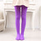 Spring Summer Autumn Solid Color Pantyhose Ballet Dance Tights for Kids, Size:XXL (Purple)