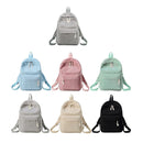 Soft Fabric Backpack Female Corduroy Design School Backpack for Teenage Girls Women(Light Grey)