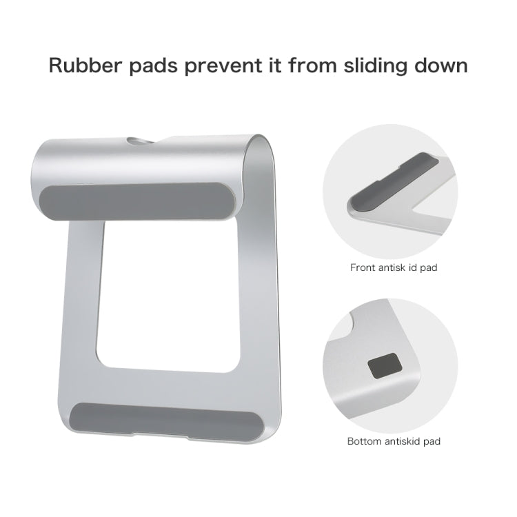 Aluminum Laptop Stand with Cooler for Mac Book Series / Laptop / Tablet PC / Smartphone