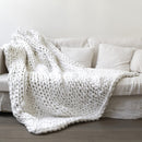 Fashion Handmade Polyester Blanket, Size:50X50cm(Dark Grey)
