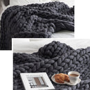 Fashion Handmade Polyester Blanket, Size:50X50cm(Dark Grey)