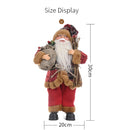 Christmas Decoration Standing Santa Claus Doll Christmas Backpack Old Man Doll Ornaments, Specification: Gift