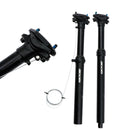 ZOOM Bicycle Wire-Controlled Hydraulic Lift Seat Tube Mountain Bike Seatpost, Size:30.9mm, Specification:375mm External Routing