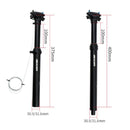 ZOOM Bicycle Wire-Controlled Hydraulic Lift Seat Tube Mountain Bike Seatpost, Size:30.9mm, Specification:375mm External Routing