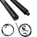 ZOOM Bicycle Wire-Controlled Hydraulic Lift Seat Tube Mountain Bike Seatpost, Size:31.6mm, Specification:375mm External Routing