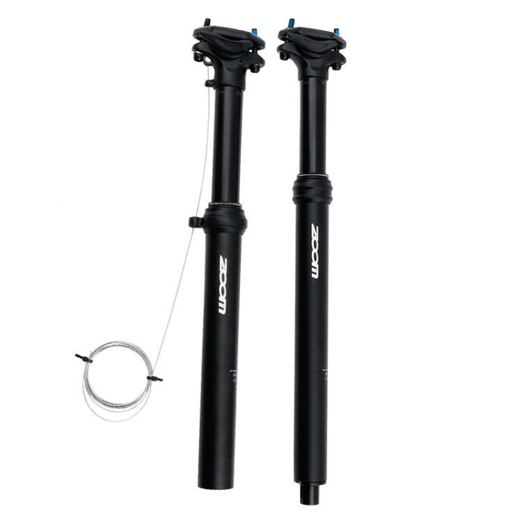 ZOOM Bicycle Wire-Controlled Hydraulic Lift Seat Tube Mountain Bike Seatpost, Size:31.6mm, Specification:375mm External Routing